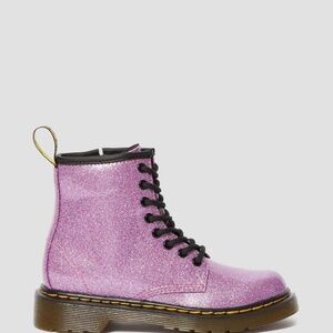 DR. MARTENS TODDLER SIZE 8 BRAND NEW 1460 GLITTER LACE UP BOOTS